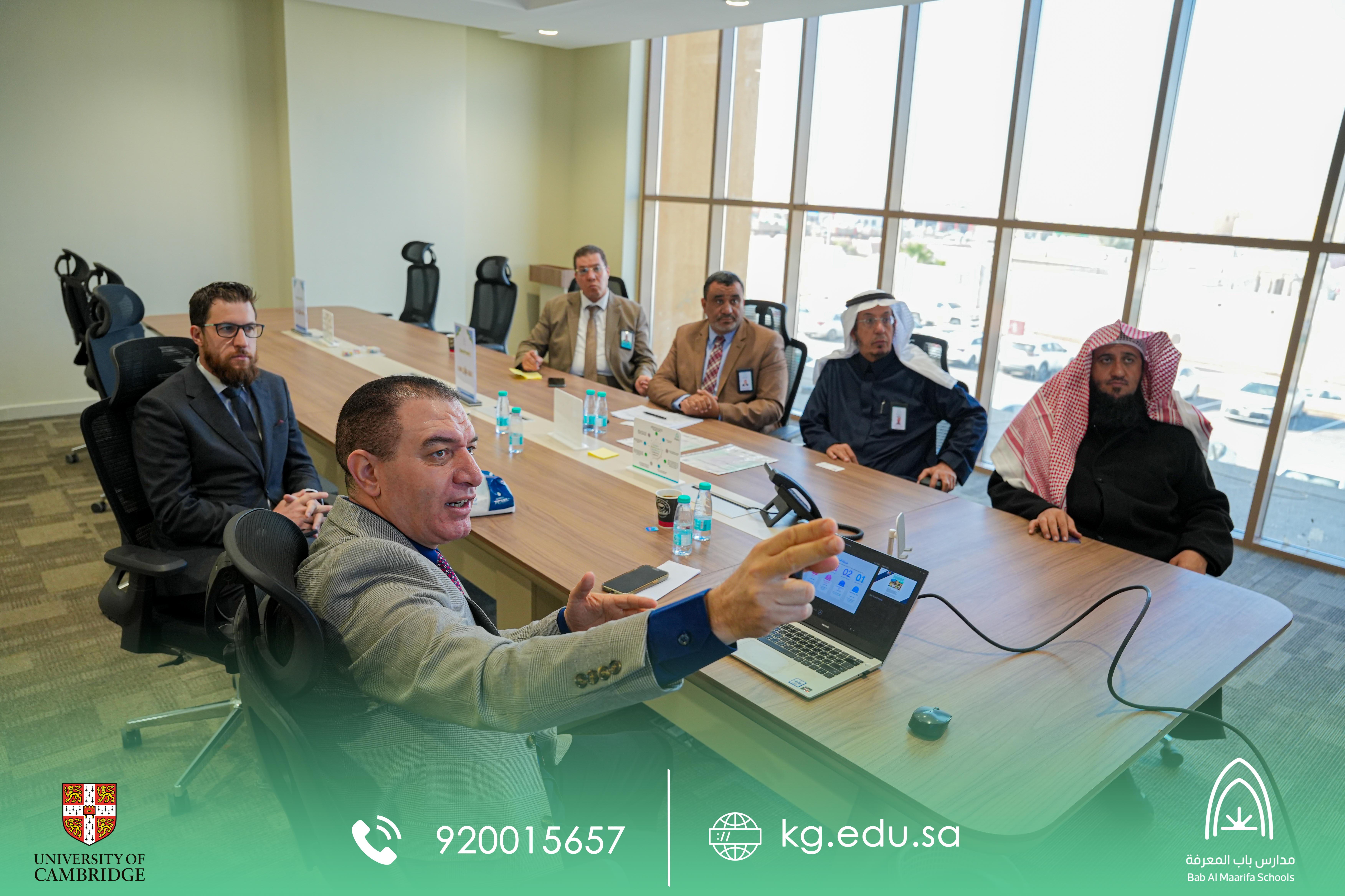 اجتمع المشرف العام على المدارس أ.د. فيصل بن عبدالرحمن الشدي بممثلي جامعة كامبردج